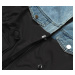 Světle volná džínová bunda z různých spojených materiálů model 17199513 - S'WEST