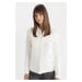 DEFACTO Buttoned Basic Plain Ribbed Camisole Long Sleeve Shirt Tunic