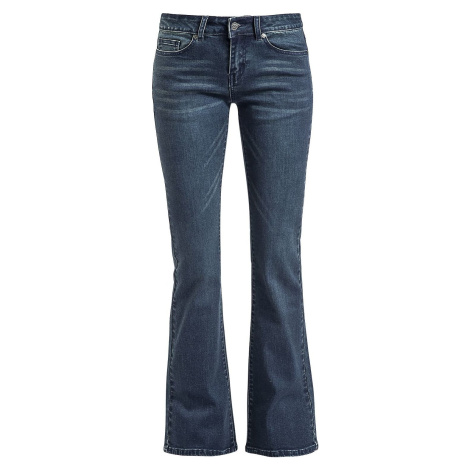 Black Premium by EMP Tmavomodré džínsy s rozšírenými nohavicami Grace Dámské džíny modrá