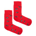 Kabak Unisex's Socks Patterned Red Eyes