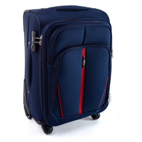 Rogal Modrý nepromokavý cestovní kufr "Practical" s expanderem - M (35l), L (65l), XL (100l)