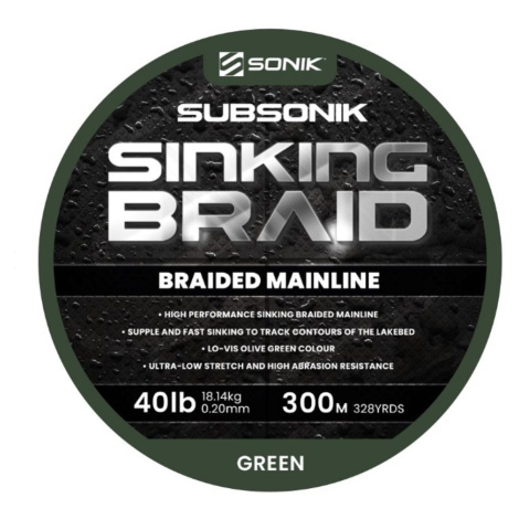 Sonik Šňůra Subsonik Sinking Braid 0,20mm 40lb 300m