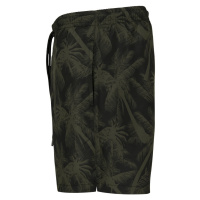 Pánské koupací šortky Urban Classics Pattern Swim Shorts - palm/olive