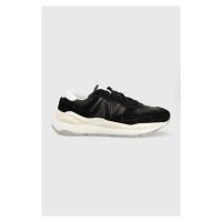 Kožené sneakers boty New Balance M5740slb černá barva, M5740SLB-SLB