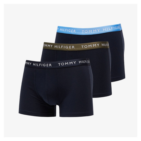 Tommy Hilfiger Recycled Essentials 3 Pack Trunks Wb Army Green/ Hydro Blue/ Desert Sky