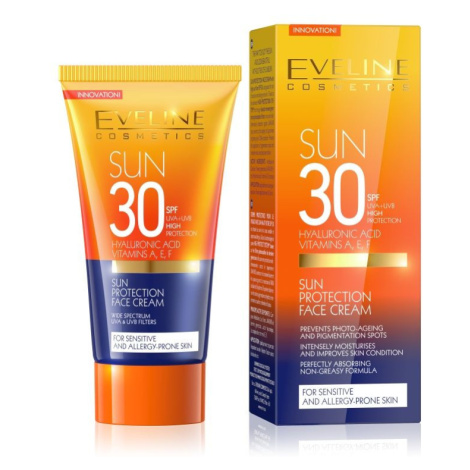 Eveline SUN SPF30 opalovací krém na obličej 50 ml EVELINE Cosmetics