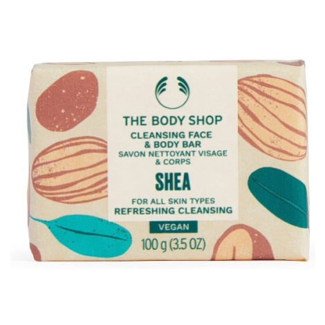 The Body Shop Tuhé mýdlo na obličej a tělo Shea (Cleansing Face & Body Bar) 100 g