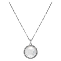 Hot Diamonds Stříbrný náhrdelník s diamantem a perletí Most Loved DP922