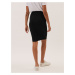 Žerzejová pouzdrová sukně ke kolenům Marks & Spencer černá