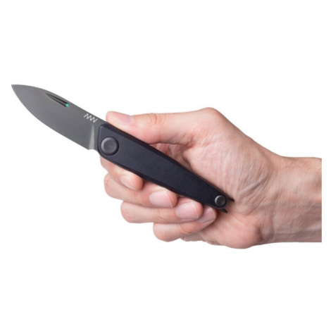 Zavírací nůž Z050 ANV® – barva rukojeti: černá, černá čepel - DLC