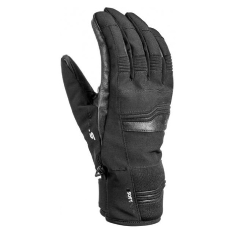 Leki CERRO S Unisexové lyžařské rukavice, černá, velikost