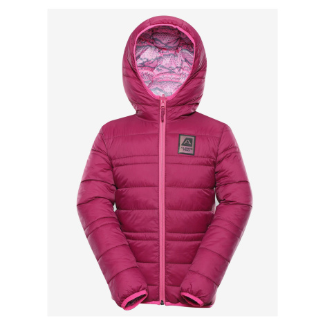 Růžová holčičí oboustranná bunda Alpine Pro IDIKO 2