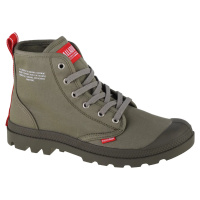 KHAKI KOTNÍKOVÉ PLÁTĚNÉ TENISKY PALLADIUM PAMPA HI DARE