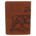 Pánská kožená peněženka Lagen Deer - hnědá