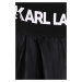 Dětské kraťasy Karl Lagerfeld černá barva, vzorované