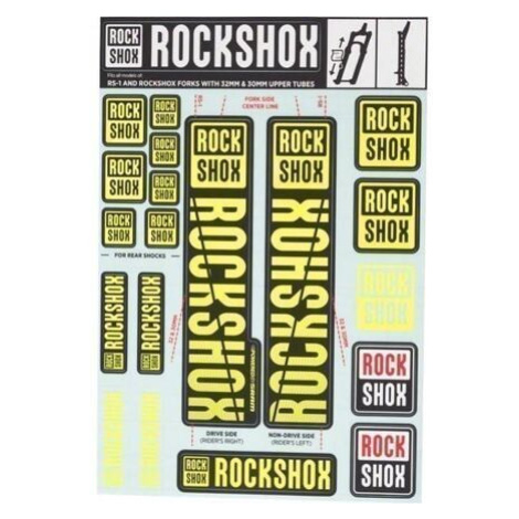 Cyklistické samolepky Rockshox Decal Kit 35Mm Dc Ne01 Yellow ROCK SHOX