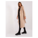 Melanžový dámský kabát na knoflíky TW-PL-BI-5312-1.31