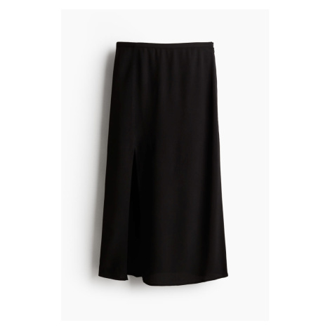 H & M - Krepová sukně - černá H&M