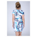 Dámské šaty i pro s květinovým vzorem v Modrá model 15042448 - EFECT