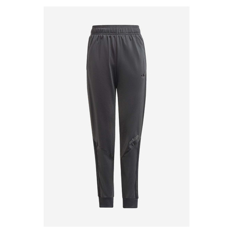 Dětské tepláky adidas Originals šedá barva, hladké