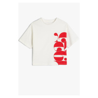 Koton T-Shirt 1923 Printed Short Sleeve Crew Neck Cotton