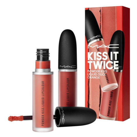 MAC Kiss It Twice Powder Liquid Duo ORANGE Make-up Set 1 kus