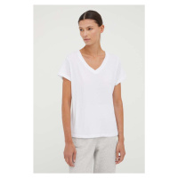 Bavlněné tričko Samsoe Samsoe SOLLY bílá barva, F00012028