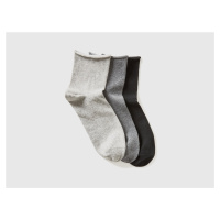 Benetton, Three Pairs Of Short Socks