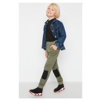 Trendyol Khaki Boy With Stripe Detailed Knitted Sweatpants