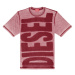Tričko diesel t-just-l1 t-shirt červená