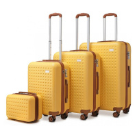 Konofactory Žlutá sada pevných luxusních kufrů 