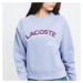 LACOSTE Women’s Lacoste LIVE Lettered Cropped Sweatshirt Purple
