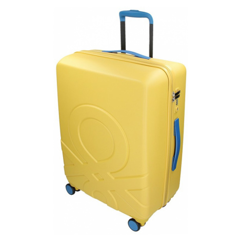 Cestovní kufr United Colors of Benetton Kanes M - žlutá