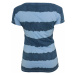 Tričko Ladies Dip Dye Stripe Tee - denimblue/skyblue