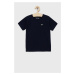 Dětské tričko Lacoste tmavomodrá barva, hladký