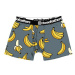 HORSEFEATHERS Boxerky Sidney - bananas GRAY