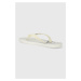 Žabky Calvin Klein Jeans BEACH SANDAL GLOSSY pánské, bílá barva, YM0YM00952