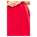 Šaty s výstřihem Numoco BETTY - červené