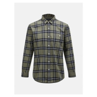 Košile peak performance m moment flannel shirt zelená