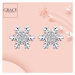 GRACE Silver Jewellery Stříbrné náušnice se zirkony Winter Romance, stříbro 925/1000 E-BSE009/13