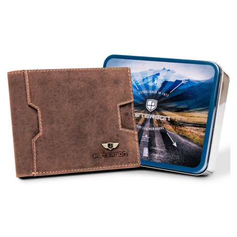 Pánská kožená peněženka s kapsou na karty Peterson