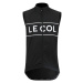 LE COL Cyklistická vesta - SPORT LOGO GILET - bílá/černá