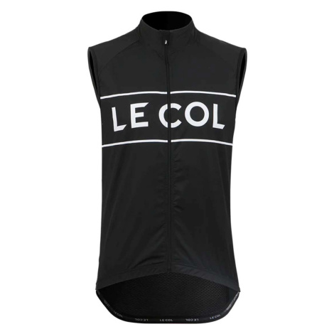 LE COL Cyklistická vesta - SPORT LOGO GILET - bílá/černá