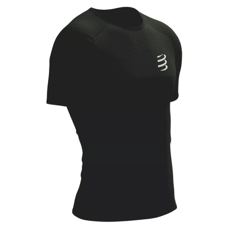 Compressport Performance SS Tshirt M Black/White Běžecké tričko s krátkým rukávem