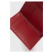 Kožená peněženka Furla červená barva