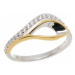 Stříbrný prsten s čirými zirkony SVLR0246SH8BI
