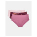 Sada tří dámských kalhotek v růžové a vínové barvě Under Armour PS Hipster 3Pack Print