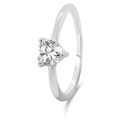 Brilio Silver Romantický dámský prsten ze stříbra RI042W 52 mm