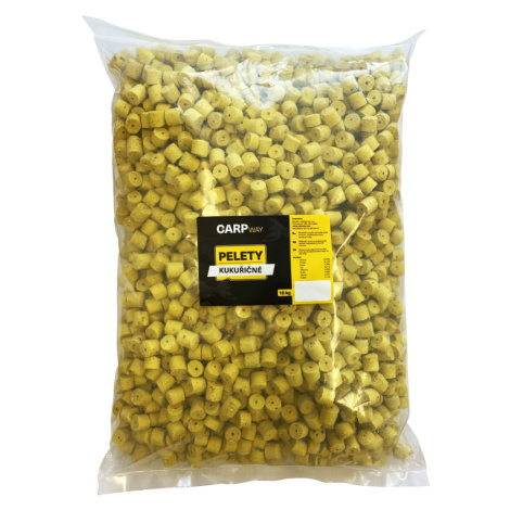 Carpway pelety kukuřičné žluté s dírou 10 kg - 12 mm