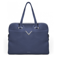 Trendová dámská koženková taška na notebook VUCH Loxley, tmavě modrá